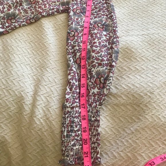 LOFT Floral Blouse, Flowerbud Smocked Cuff - Picture 13 of 13